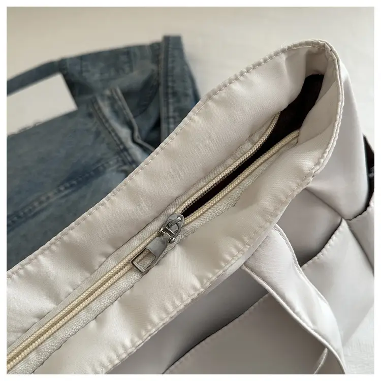 Lilac Nylon Shoulder Bag for Work Commute — feature 25