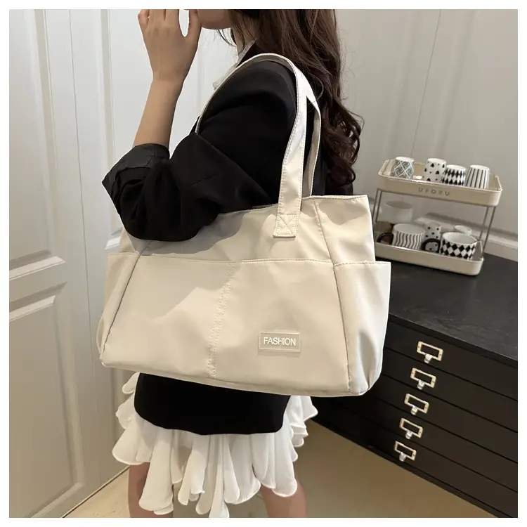 Lilac Nylon Shoulder Bag for Work Commute — feature 28