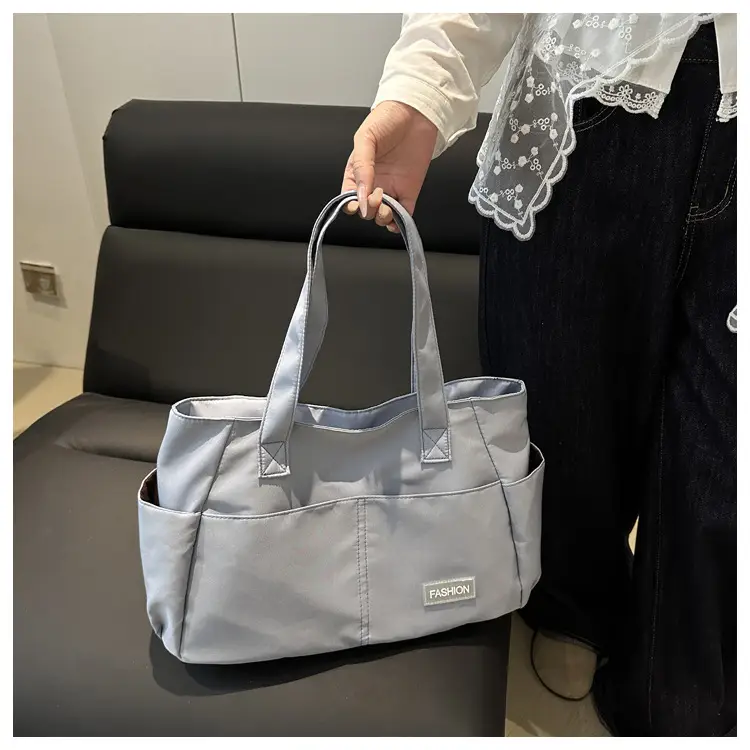 Lilac Nylon Shoulder Bag for Work Commute — feature 30