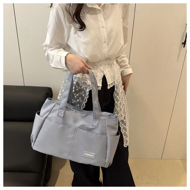 Lilac Nylon Shoulder Bag for Work Commute — feature 31