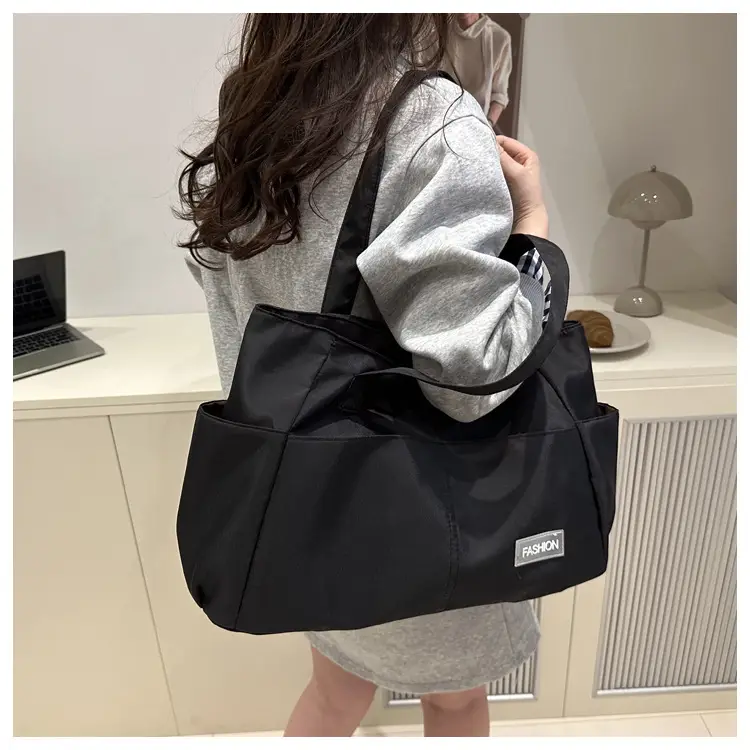 Lilac Nylon Shoulder Bag for Work Commute — feature 35