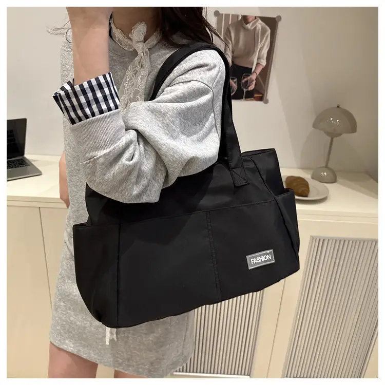 Lilac Nylon Shoulder Bag for Work Commute — feature 37