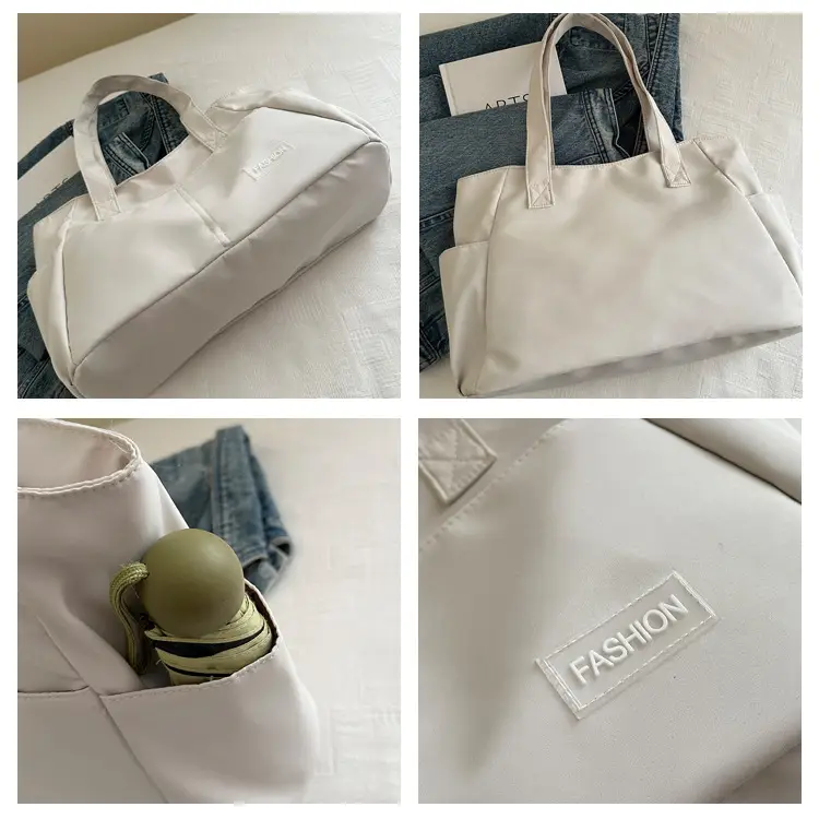 Lilac Nylon Shoulder Bag for Work Commute — feature 8