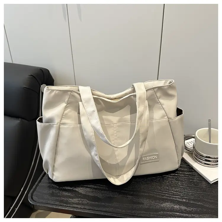 Lilac Nylon Shoulder Bag for Work Commute — feature 9