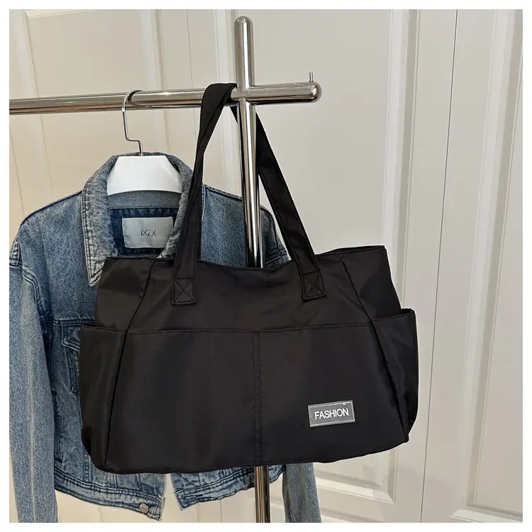 Lilac Nylon Shoulder Bag for Work Commute - Image 2