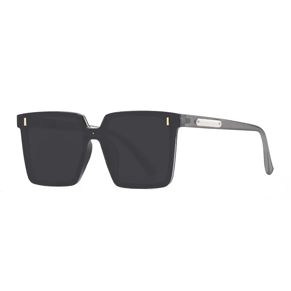 Men's Polarized Sunglasses Large Frame White Beige - Image 3