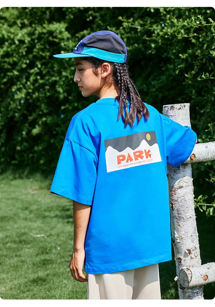 Kids Paris Print T-Shirt Black Summer Casual — feature 20