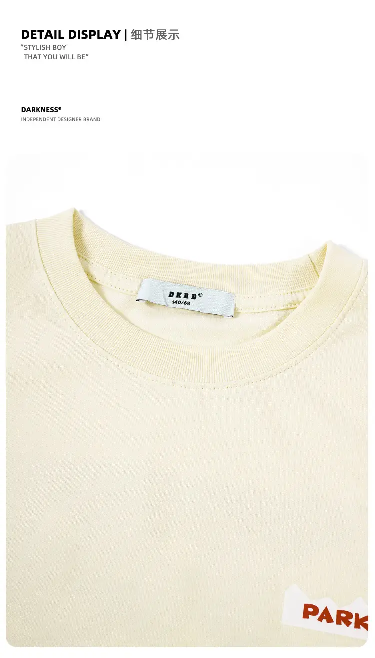 Kids Paris Print T-Shirt Black Summer Casual — feature 26