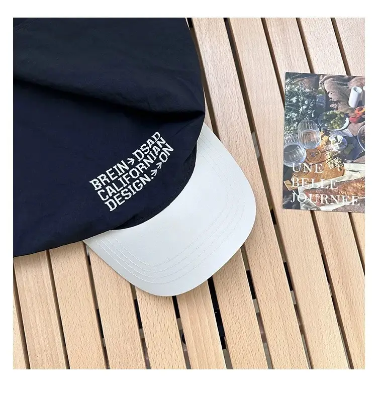 Women Black Personalized Cap with Letter Embroidery — feature 16