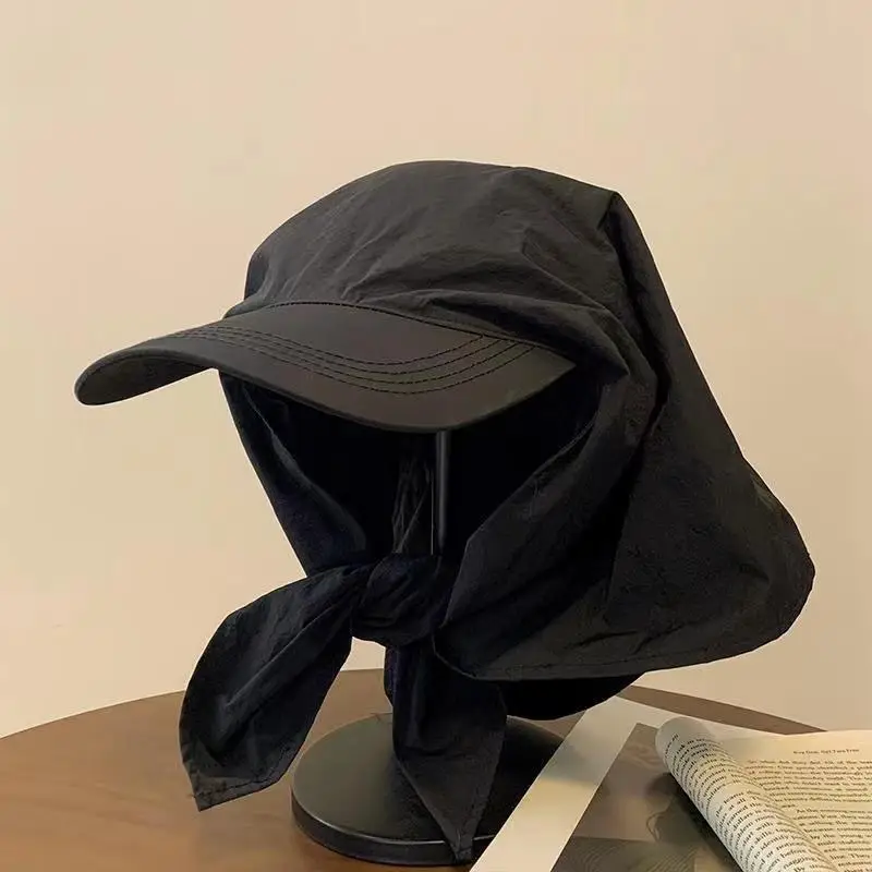 Women Black Personalized Cap with Letter Embroidery