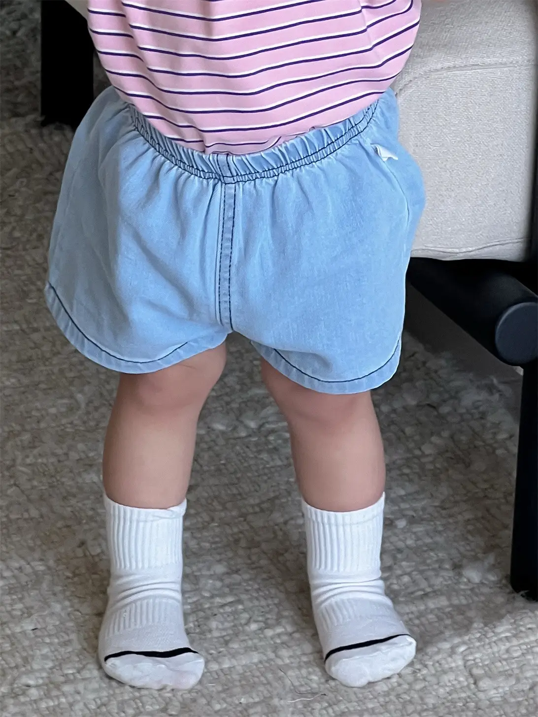 Kids Striped T-Shirt Denim Shorts Suit Boys New