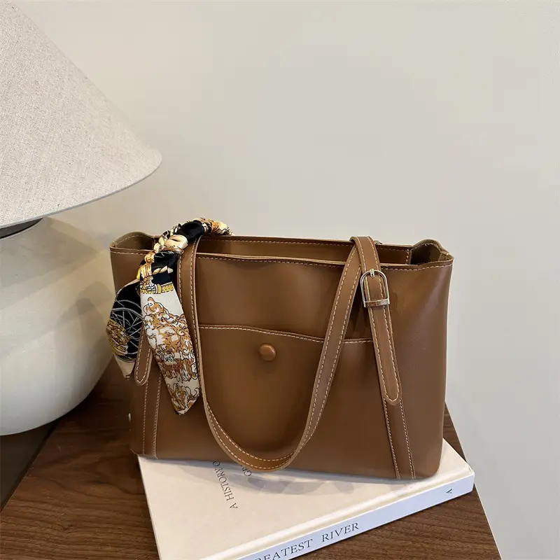 Women's Brown Crossbody Bag 228 Large Capacity - Image 6