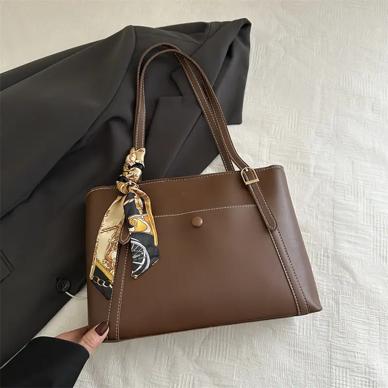 Women's Brown Crossbody Bag 228 Large Capacity - Image 3
