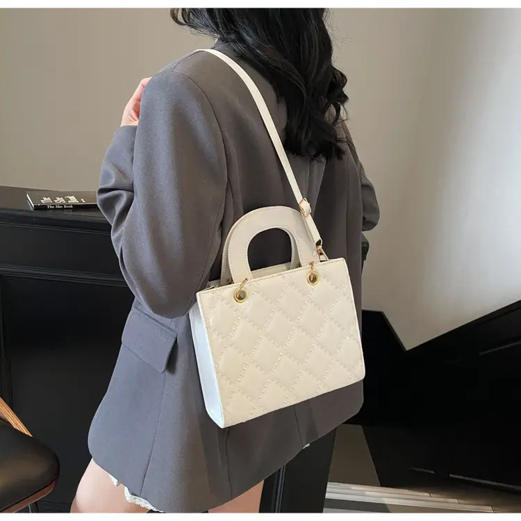 Black Quilted Handbag Women's Princess Diana Style — feature 21