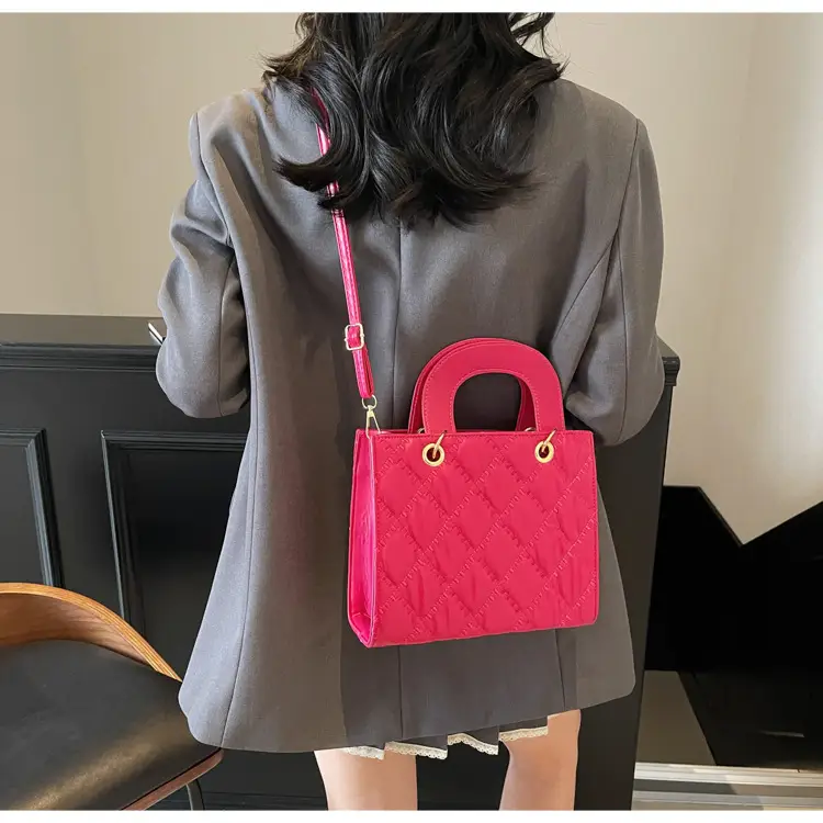 Black Quilted Handbag Women's Princess Diana Style — feature 22