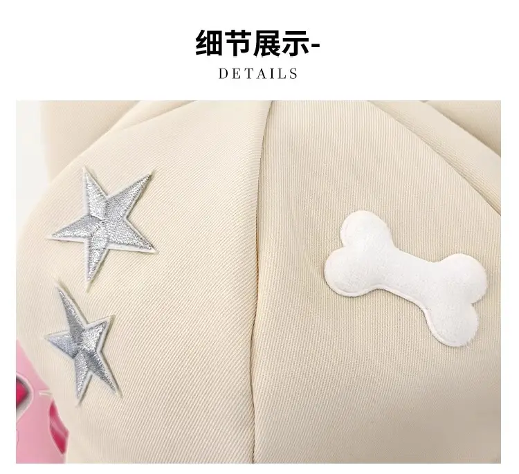 Cute Star Cat Ear Cap for Women Black — feature 3