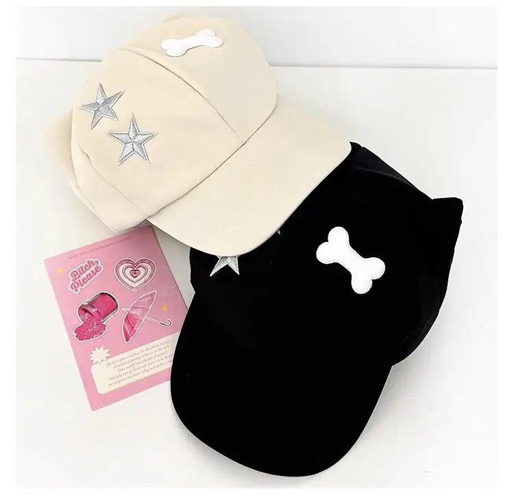 Cute Star Cat Ear Cap for Women Black — feature 8