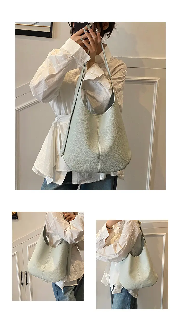 White Leather Shoulder Bag for Women 2025 New — feature 20