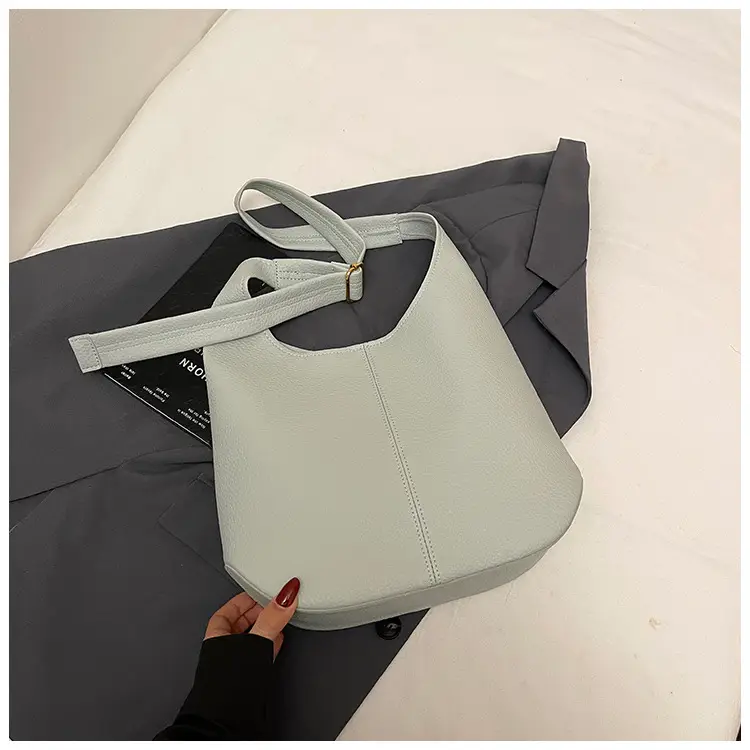 White Leather Shoulder Bag for Women 2025 New - Image 2