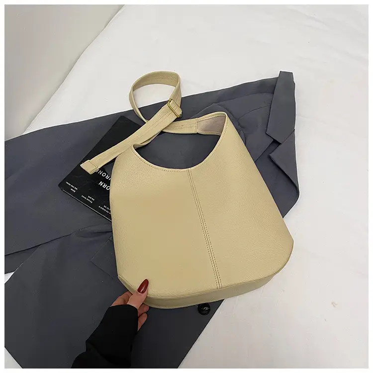 White Leather Shoulder Bag for Women 2025 New - Image 3