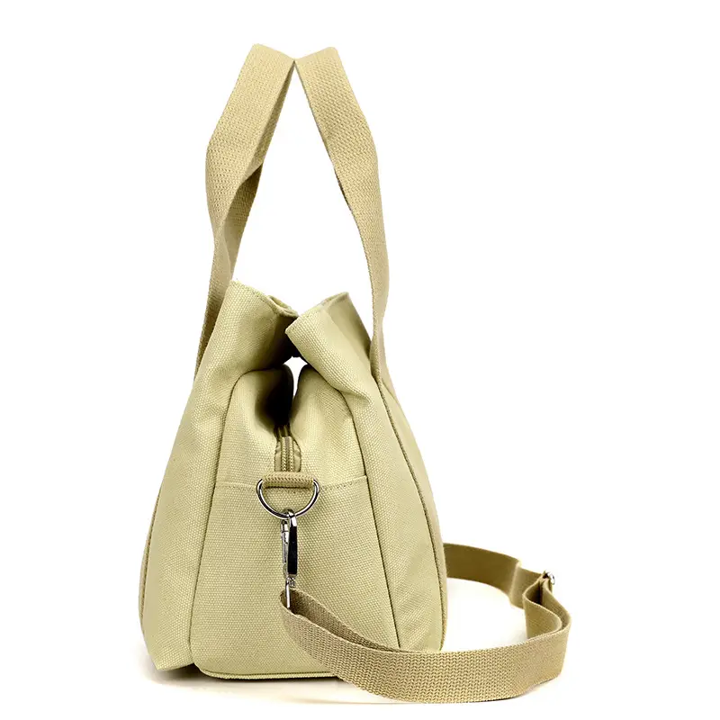 Women's Light Blue Canvas Shoulder Bag 2025 New College Student — feature 29