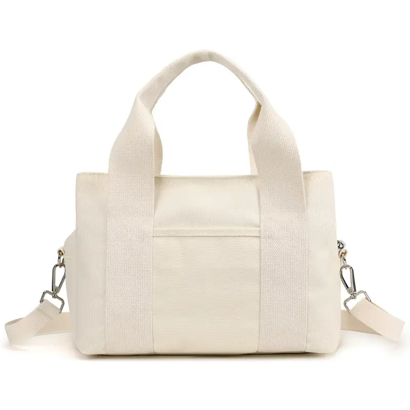 Women's Light Blue Canvas Shoulder Bag 2025 New College Student - Image 3