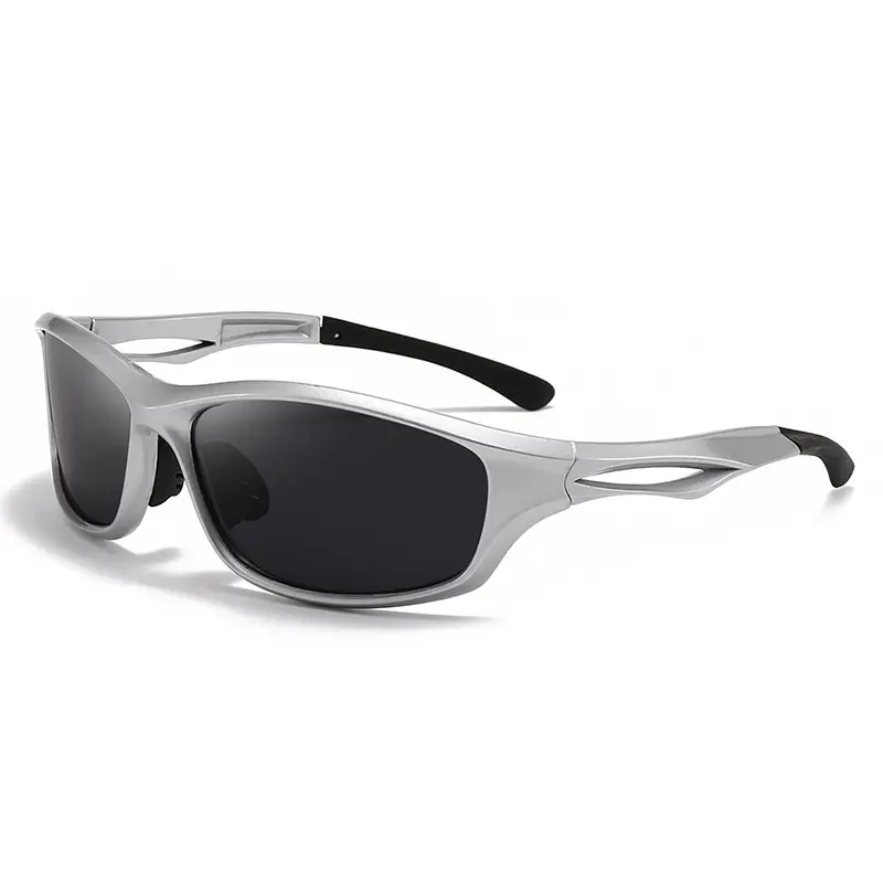 Men Sports Polarized Sunglasses Black Brown - Image 10