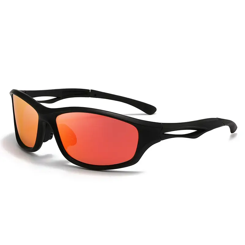 Men Sports Polarized Sunglasses Black Brown - Image 11