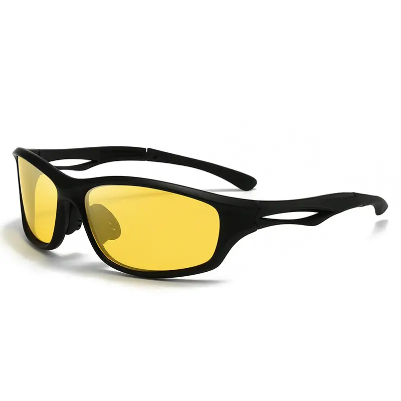 Men Sports Polarized Sunglasses Black Brown - Image 12