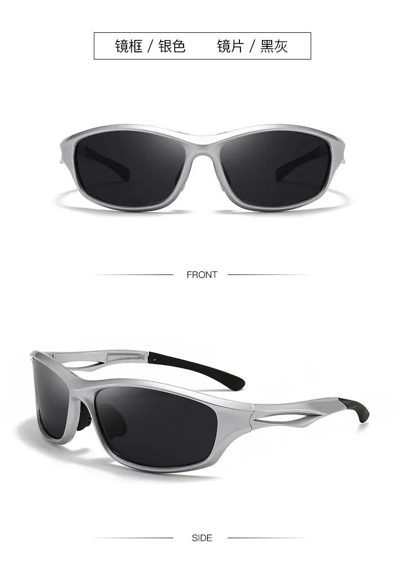 Men Sports Polarized Sunglasses Black Brown — feature 13
