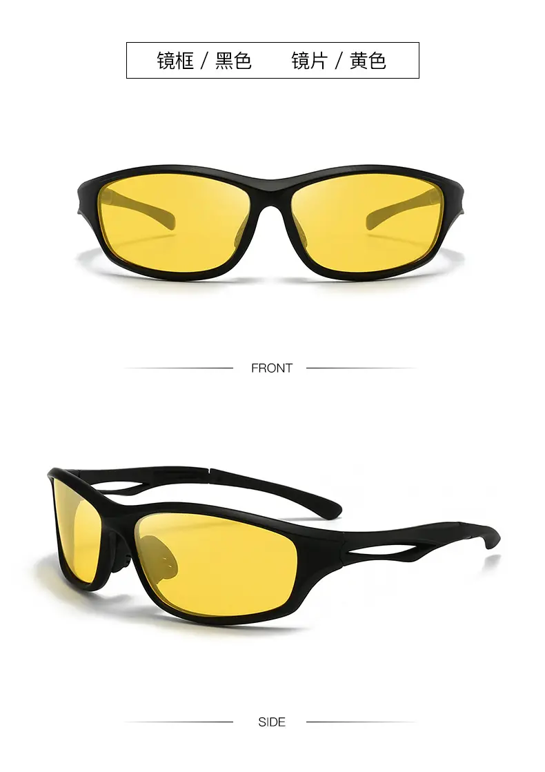 Men Sports Polarized Sunglasses Black Brown — feature 14