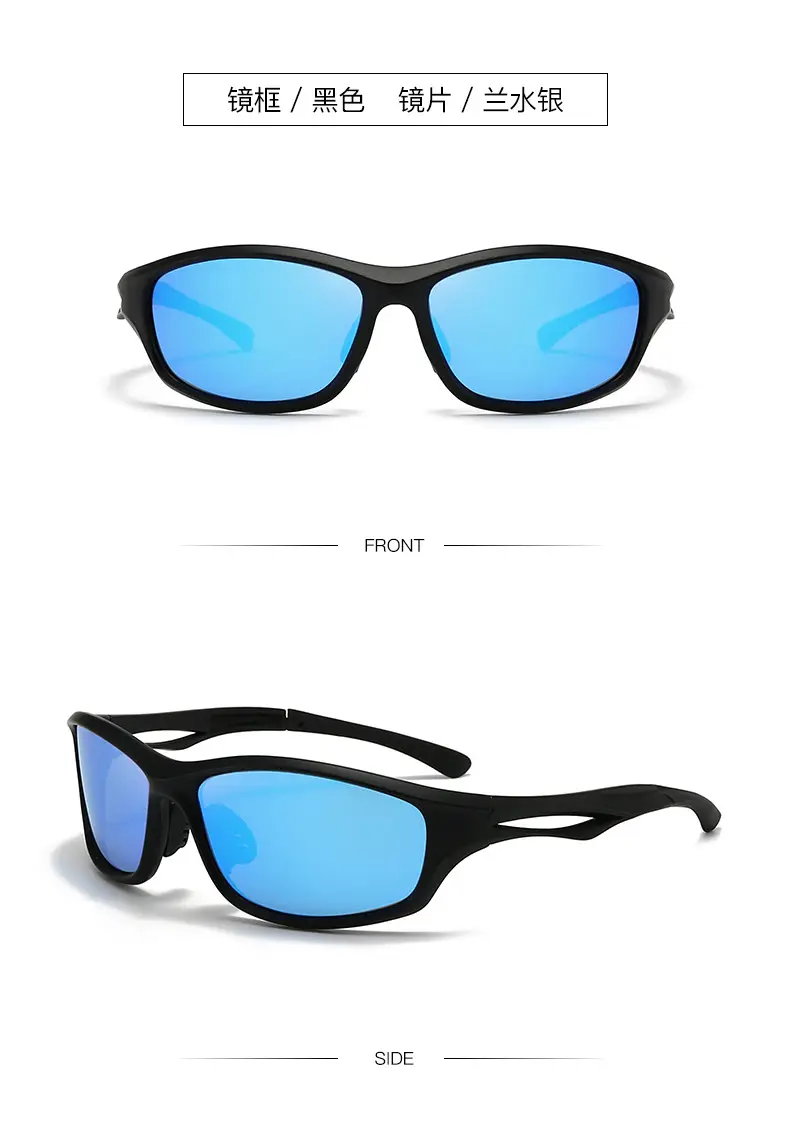 Men Sports Polarized Sunglasses Black Brown — feature 16