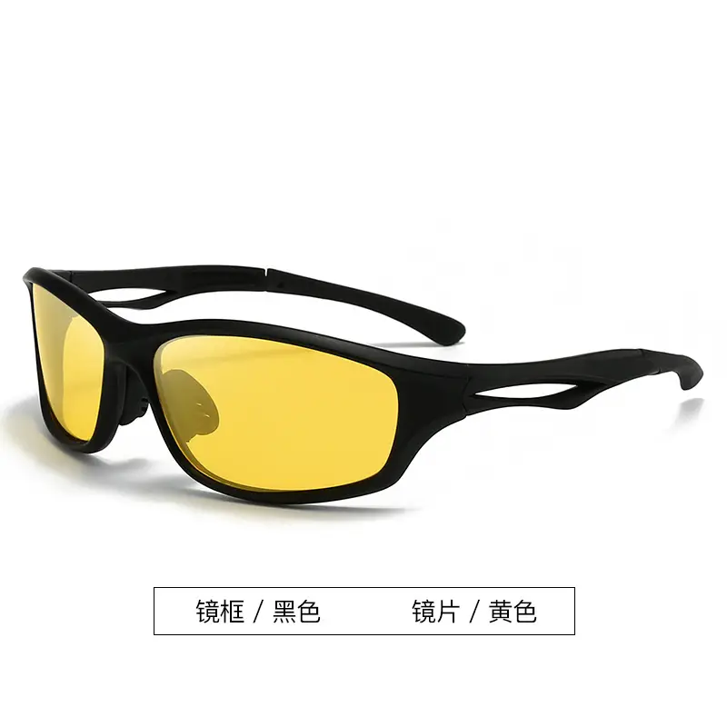 Men Sports Polarized Sunglasses Black Brown - Image 6