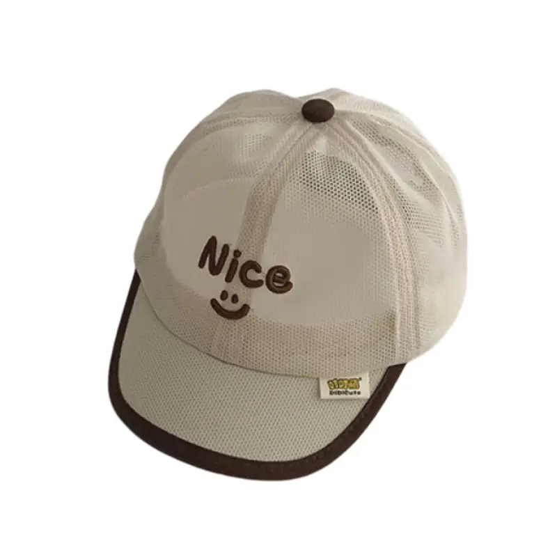 White Nice Printed Baseball Cap for Boys Girls - Image 10