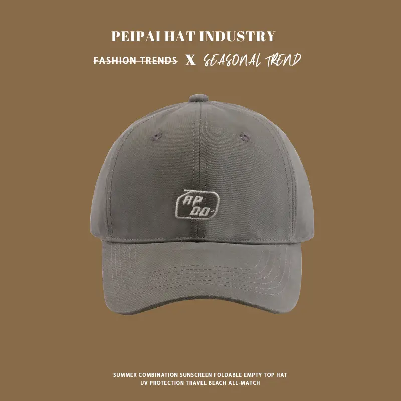 Men White Letter Embroidered Pea Hat — feature 4