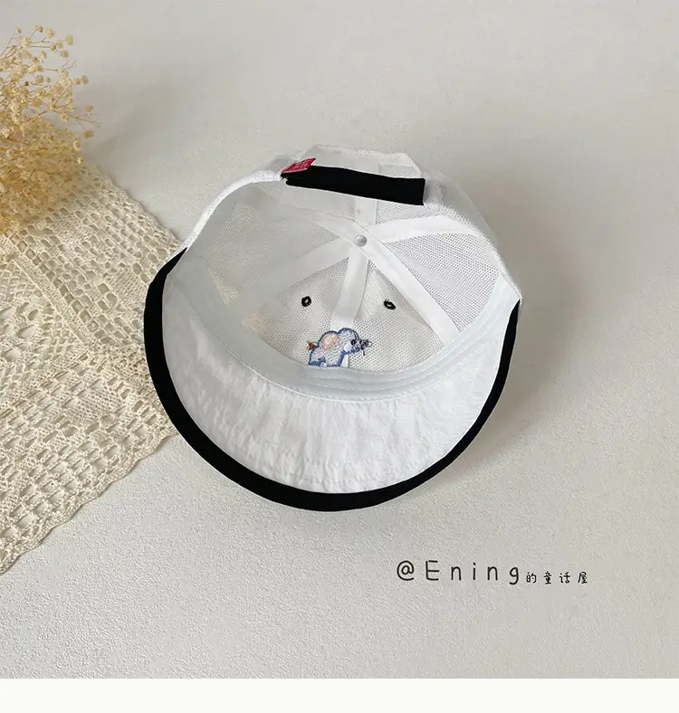 Baby Elephant Cap Sunshade for Girls White — feature 12