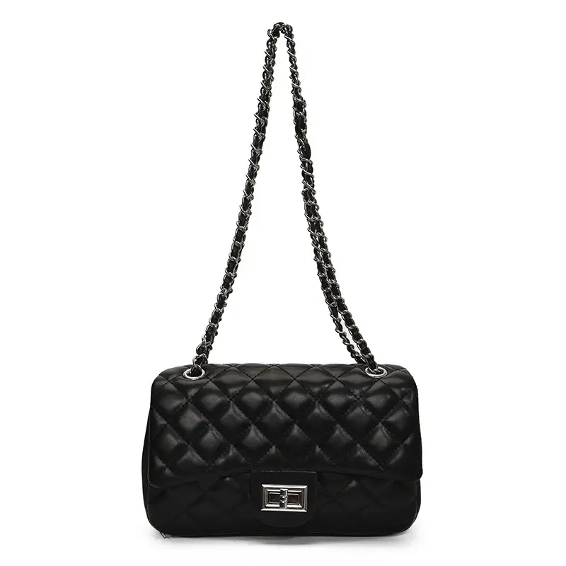 Black Quilted Crossbody Bag for Women 2025 - Image 10