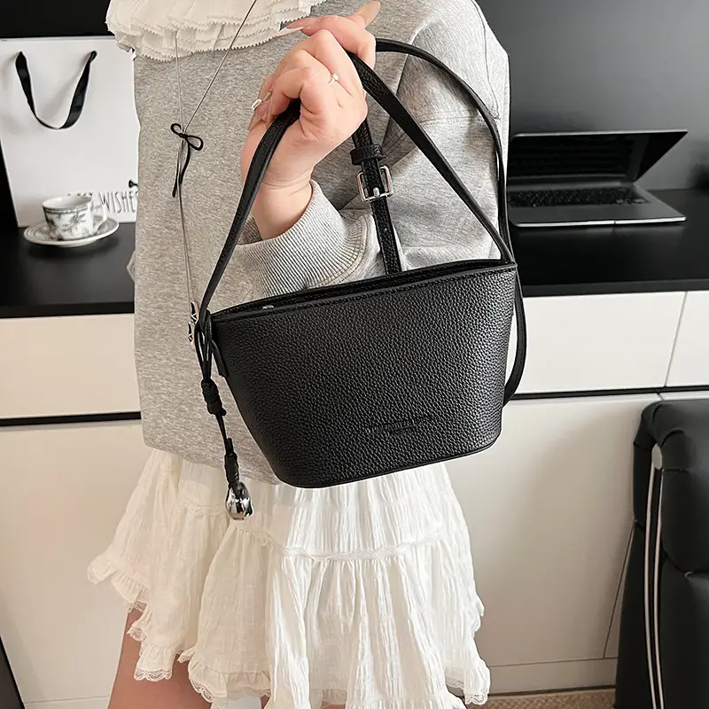 Red Korean Style Shoulder Crossbody Bag for Women
