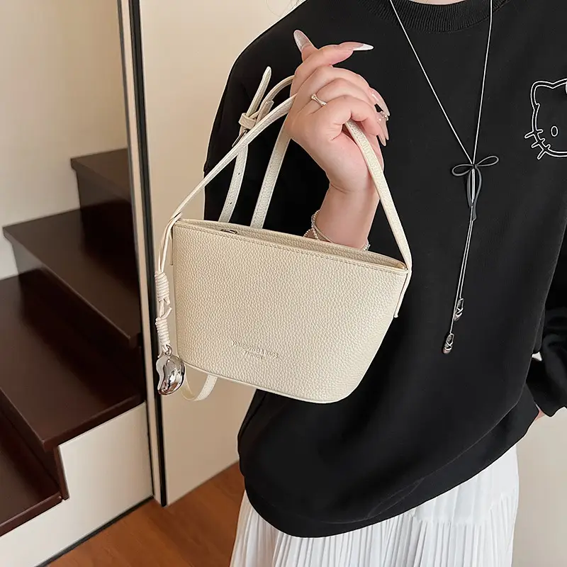 Red Korean Style Shoulder Crossbody Bag for Women