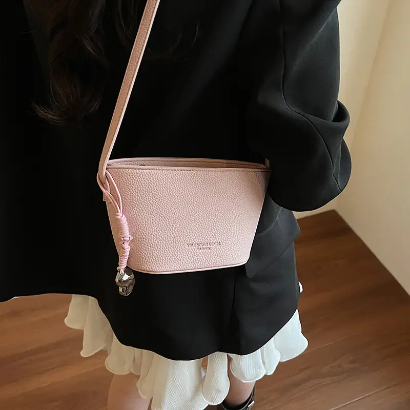 Red Korean Style Shoulder Crossbody Bag for Women