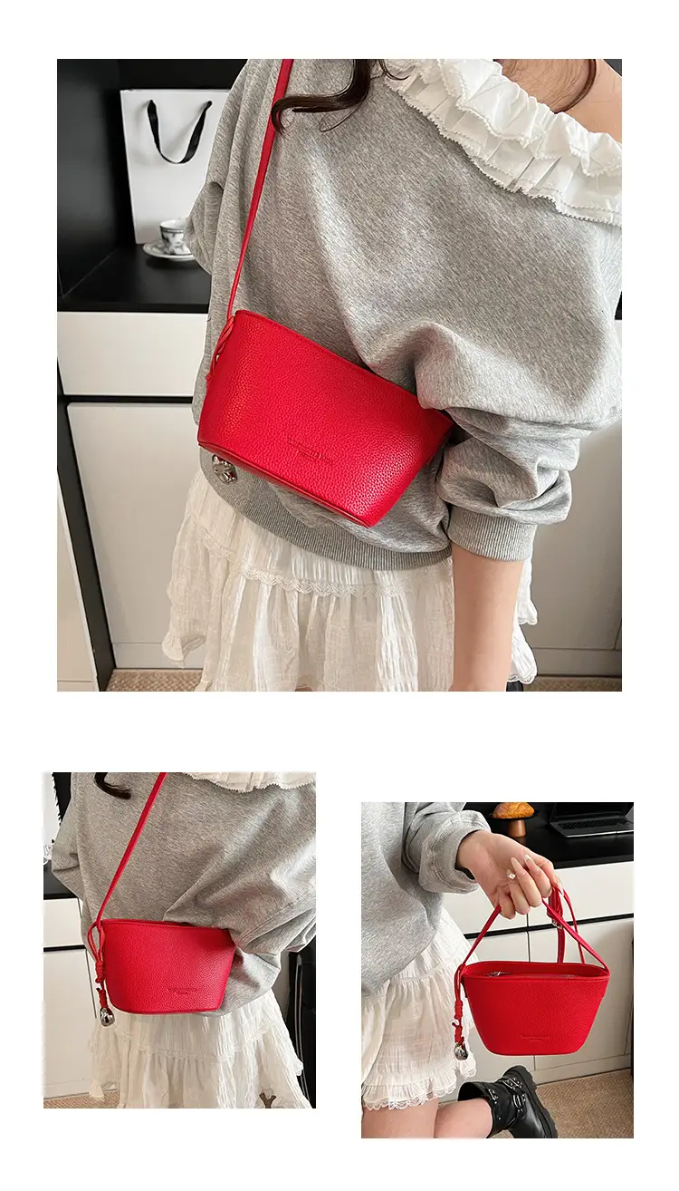 Red Korean Style Shoulder Crossbody Bag for Women — feature 15
