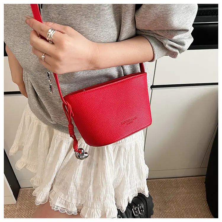 Red Korean Style Shoulder Crossbody Bag for Women — feature 27