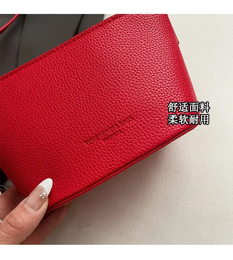 Red Korean Style Shoulder Crossbody Bag for Women — feature 5