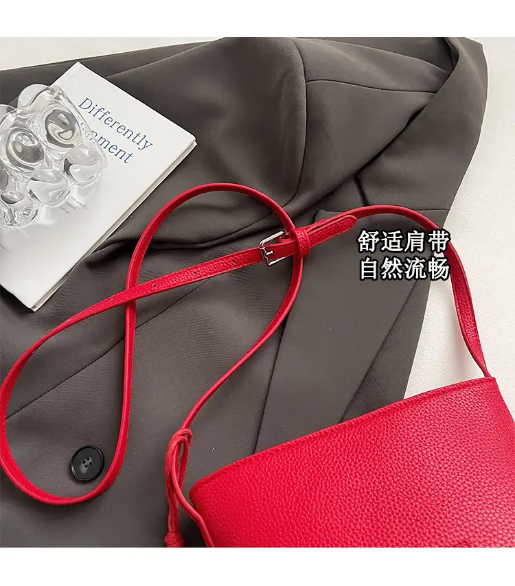 Red Korean Style Shoulder Crossbody Bag for Women — feature 8