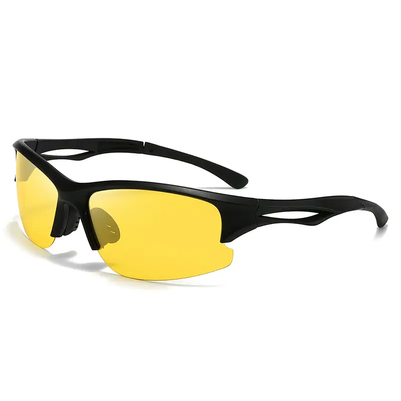 Men Polarized Sunglasses Solar Glass Black Red - Image 12