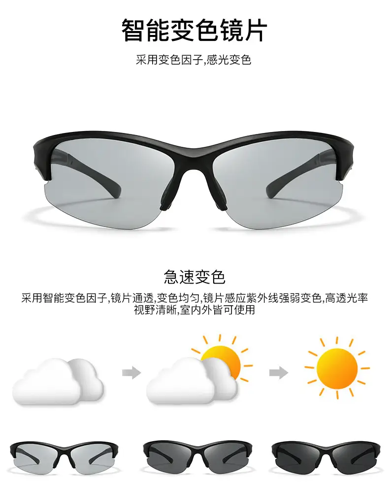Men Polarized Sunglasses Solar Glass Black Red β feature 6