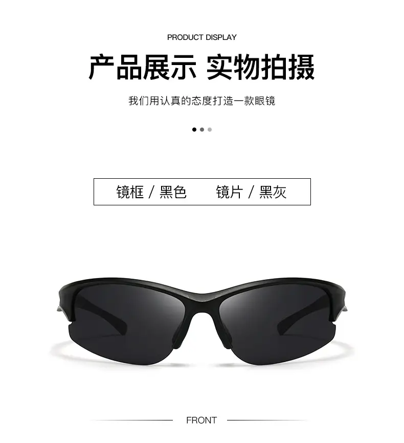 Men Polarized Sunglasses Solar Glass Black Red β feature 9