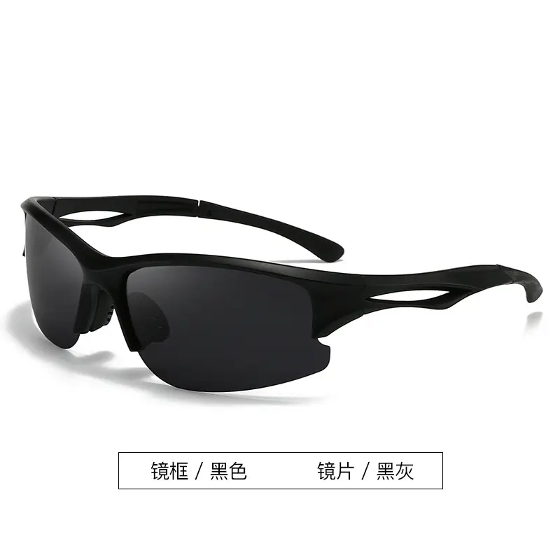 Men Polarized Sunglasses Solar Glass Black Red - Image 2