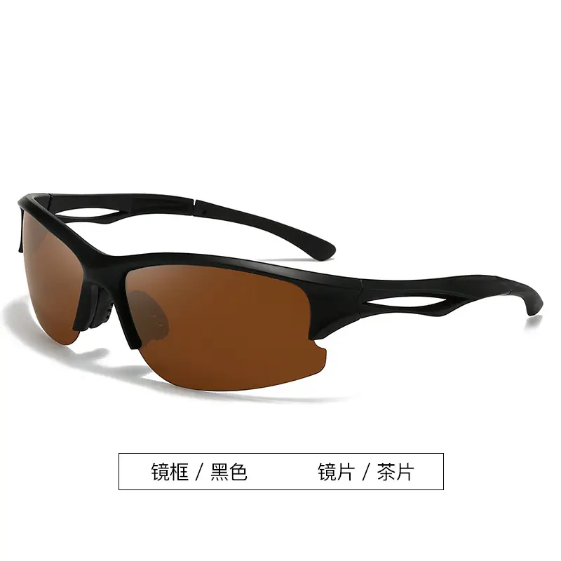 Men Polarized Sunglasses Solar Glass Black Red - Image 3
