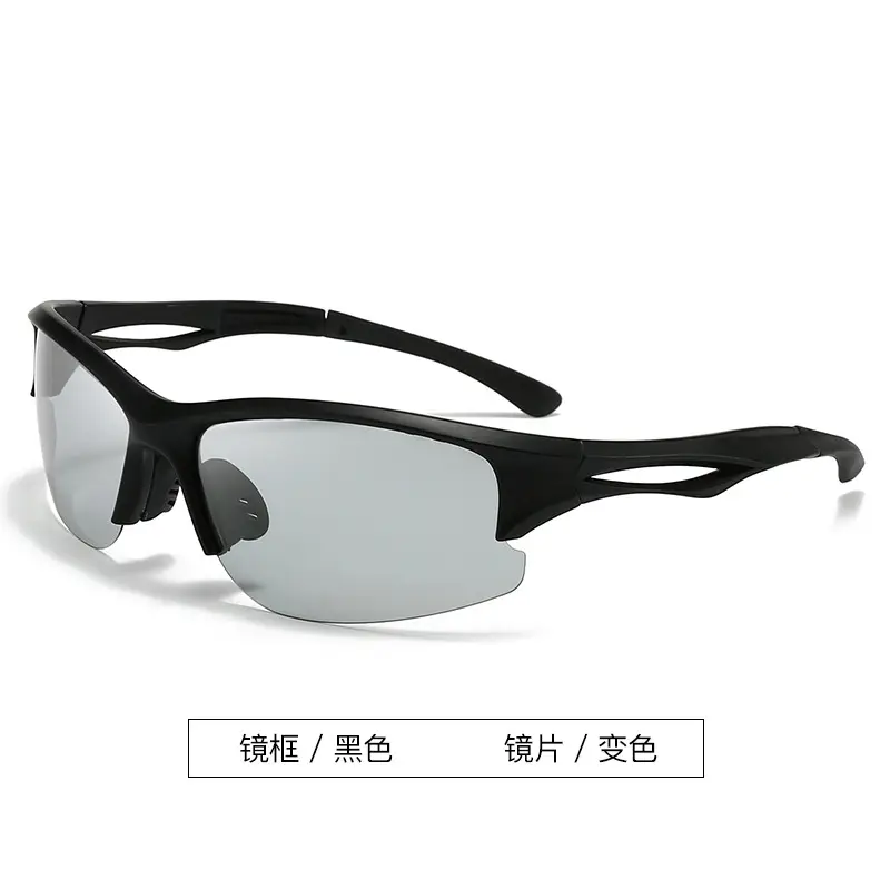 Men Polarized Sunglasses Solar Glass Black Red - Image 7